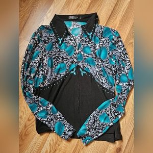 Cowgirl rodeo zip up
